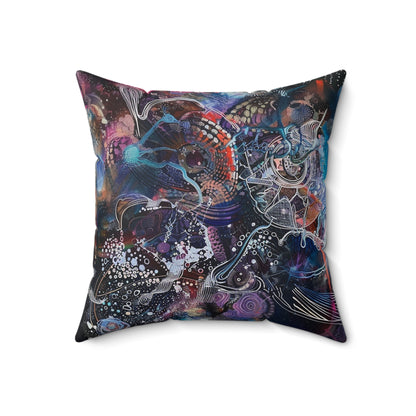 Chaos - Spun Polyester Square Pillow - USA