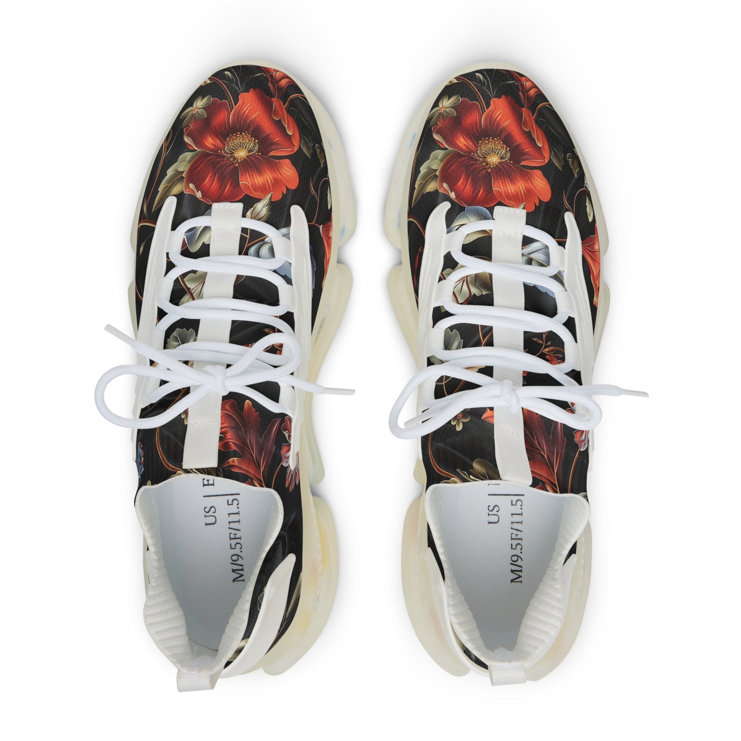 Flower Design  -  Men's Mesh Sneakers - China Only