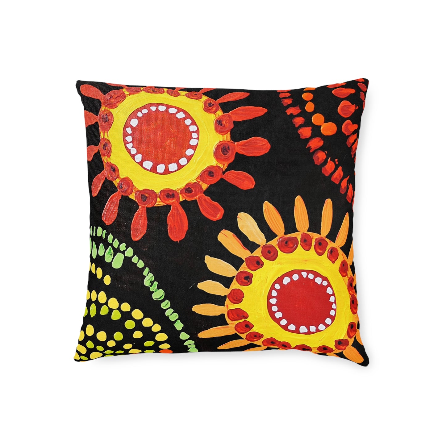 Traditional Aboriginal 1 - Square Pillow - UK