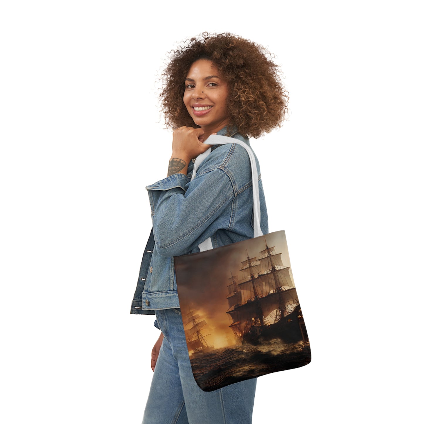 Seascape #7 - Polyester Canvas Tote Bag (AOP)