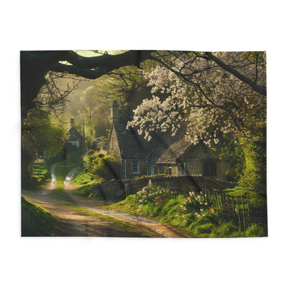 English Springtime 3 Arctic Fleece Blanket - UK, USA