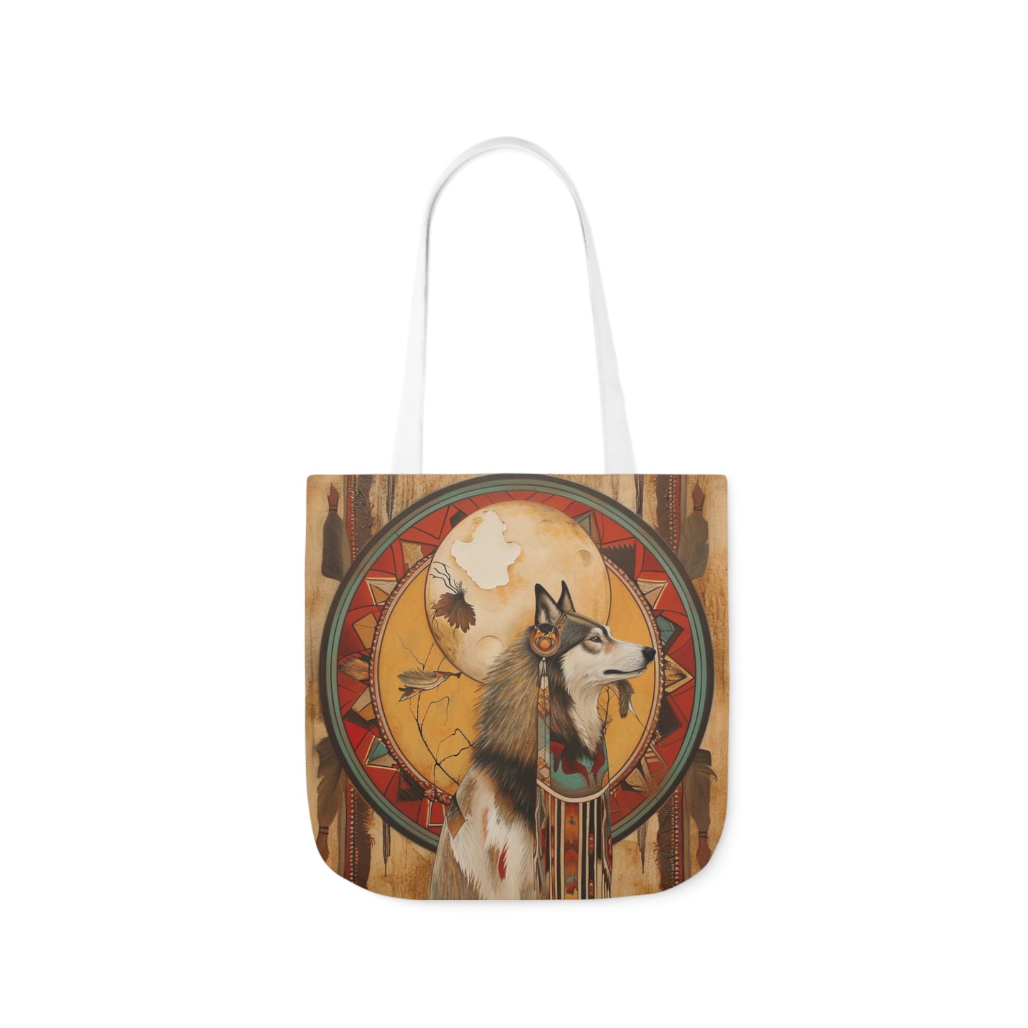 Native American Art #2 - Polyester Canvas Tote Bag (AOP)