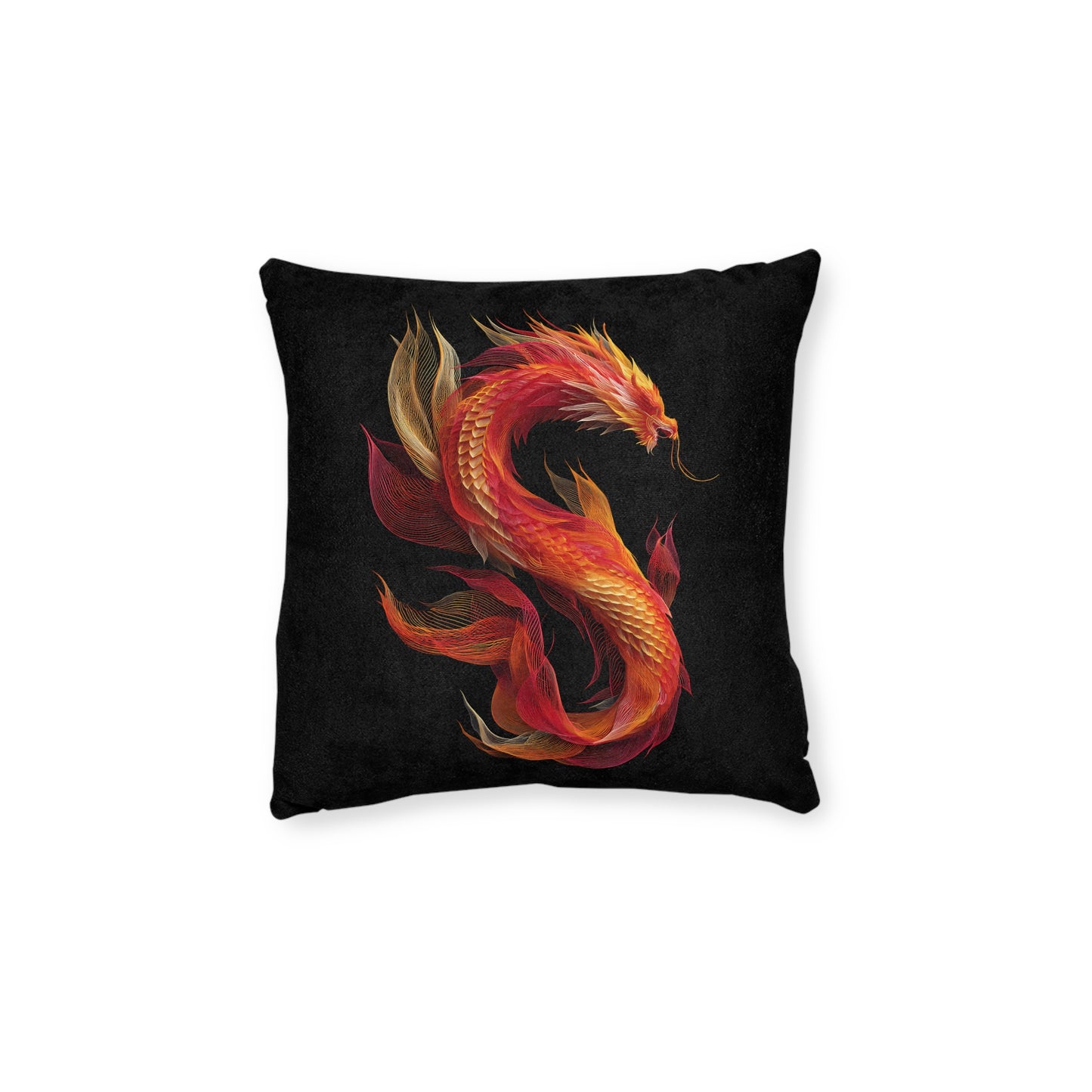 Chinese Lucky Dragon - Square Pillow UK
