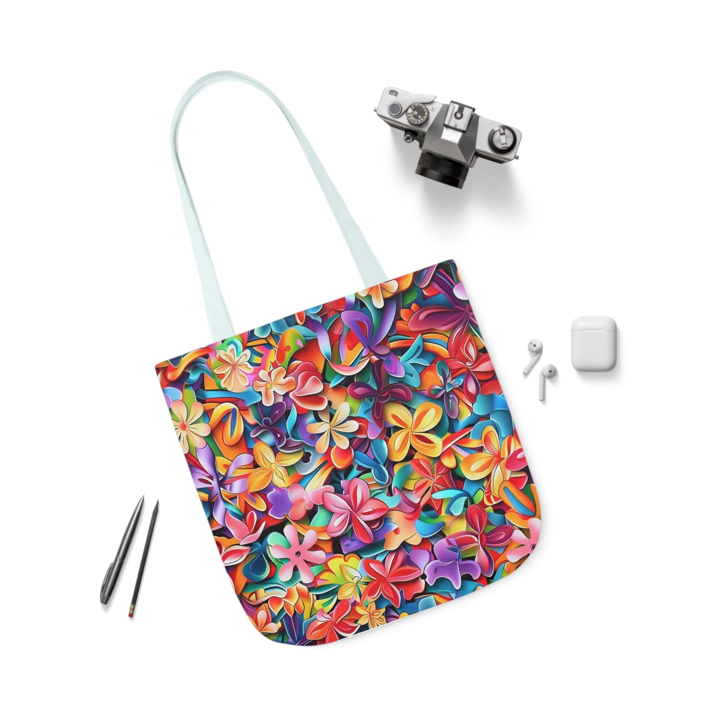 Summer Fresh - Canvas Tote Bag, 5-Color Straps - UK