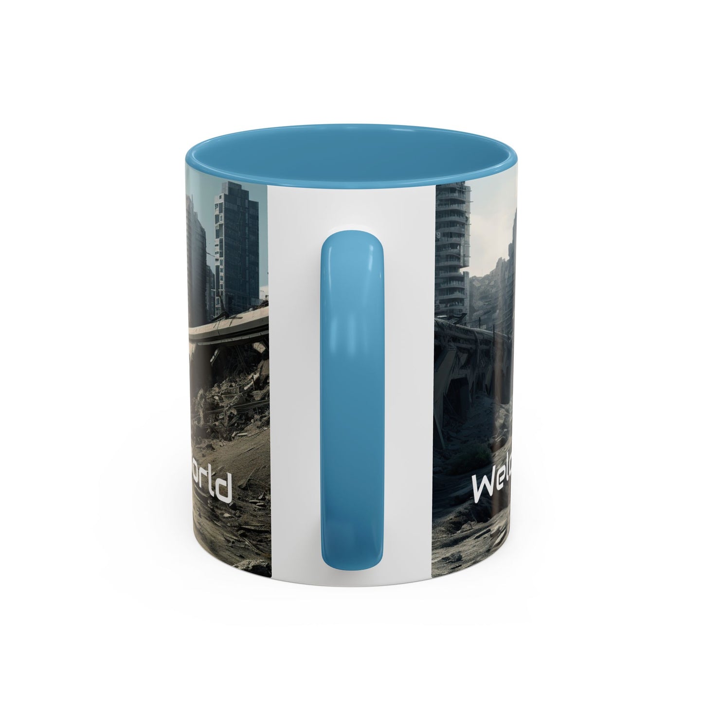 Futuristic Landscape Accent Coffee Mug - Perfect for Sci-Fi Lovers - UK