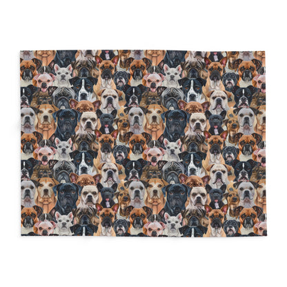 Dog Collage #2 Arctic Fleece Blanket - USA