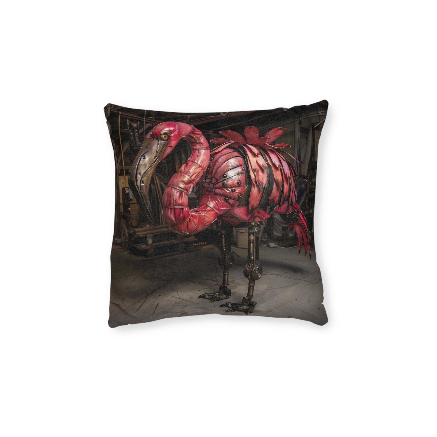 Steampunk Birds - Square Pillow - UK