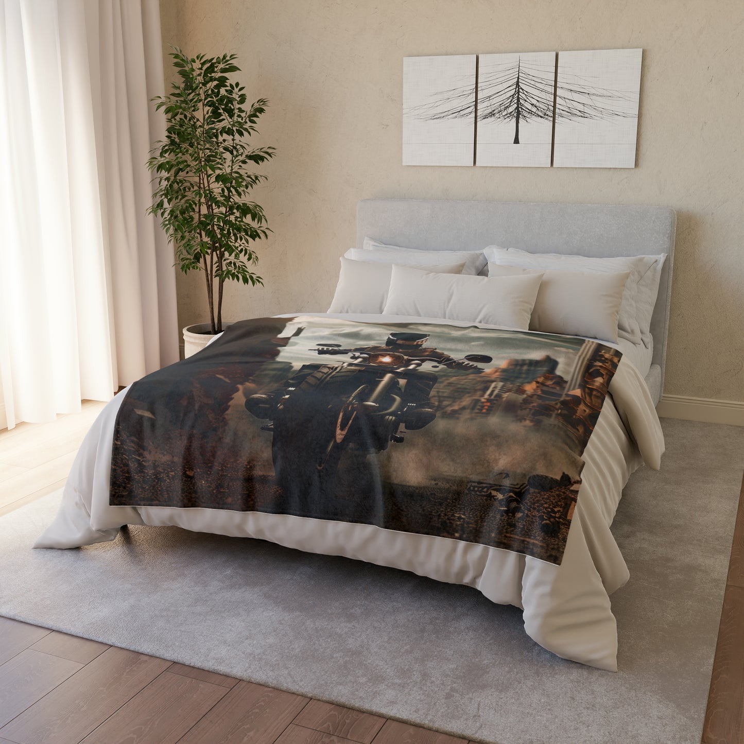 Biker #4 - Soft Polyester Blanket