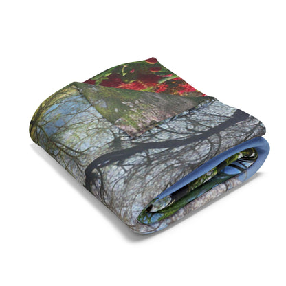 English Springtime Arctic Fleece Blanket - UK, USA