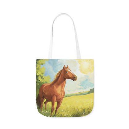 Horse #1 Polyester Canvas Tote Bag (AOP)