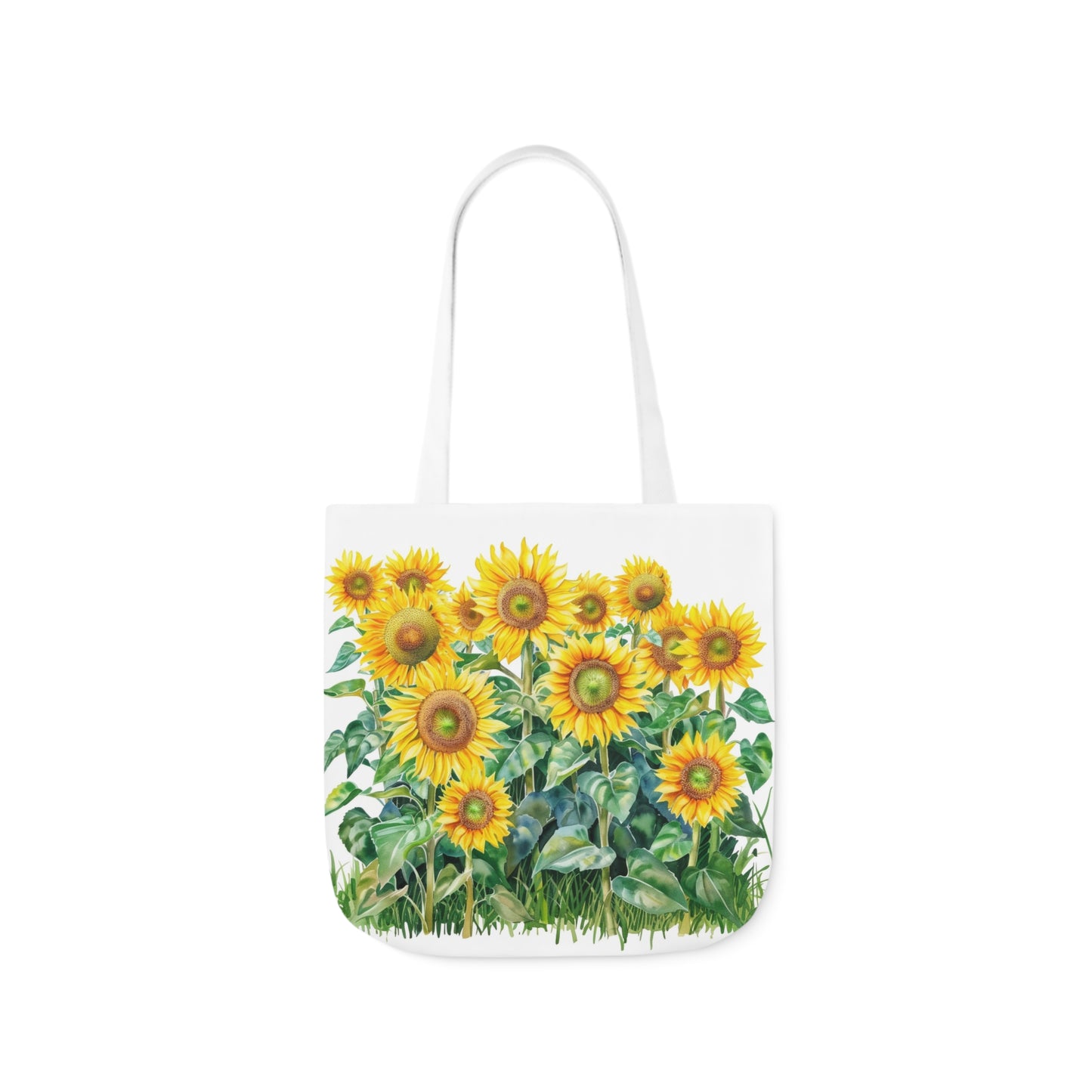 Sunflower Design - Polyester Canvas Tote Bag (AOP)