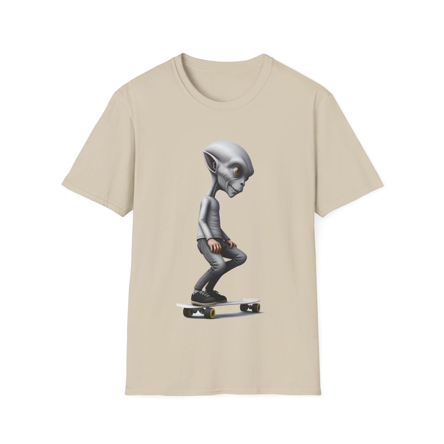 Alien Skater - Unisex Softstyle T-Shirt - UK