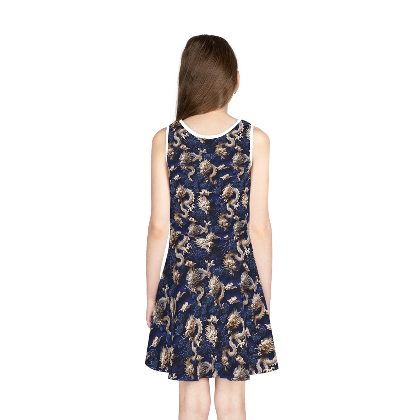 Blue Mandarin - Girls' Sleeveless Sundress - China Only