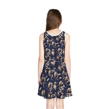 Blue Mandarin - Girls' Sleeveless Sundress - China Only