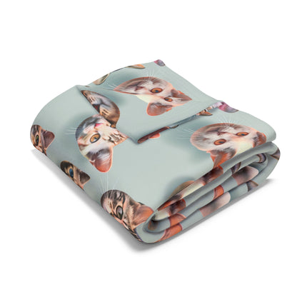 Cats Collage Arctic Fleece Blanket - UK, EU