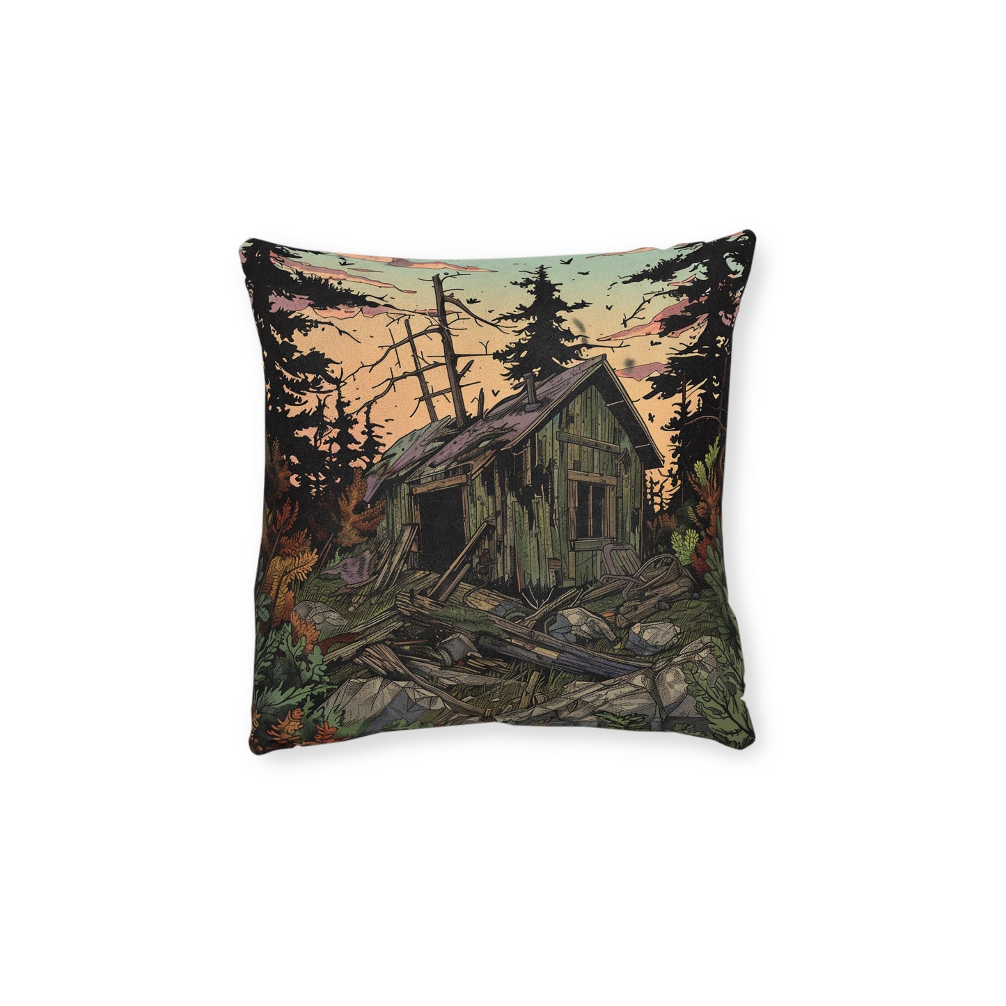 Huckleberry's House - Square Pillow - UK