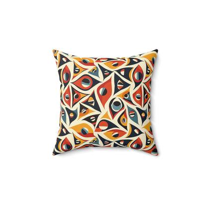 1960's America #1 Spun Polyester Square Pillow USA