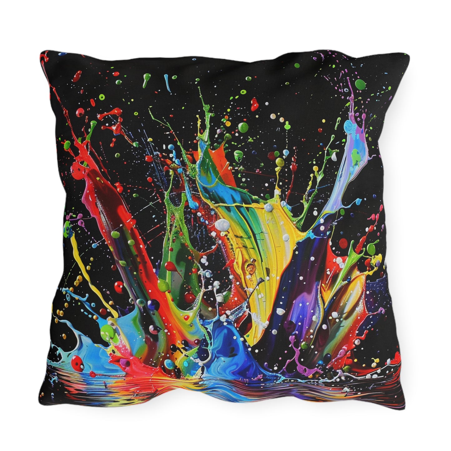 Paint Splash - Outdoor Pillows - USA