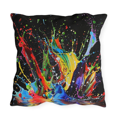 Paint Splash - Outdoor Pillows - USA