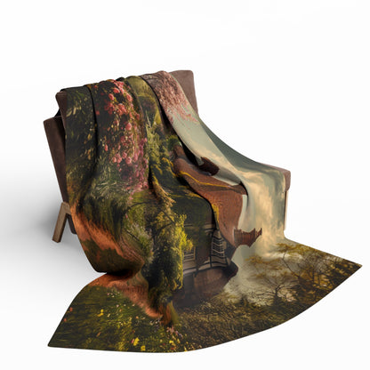 English Springtime 2 Arctic Fleece Blanket - UK, USA