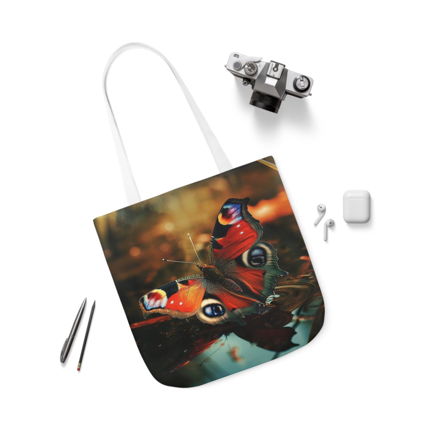 Butterfly - Polyester Canvas Tote Bag (AOP)