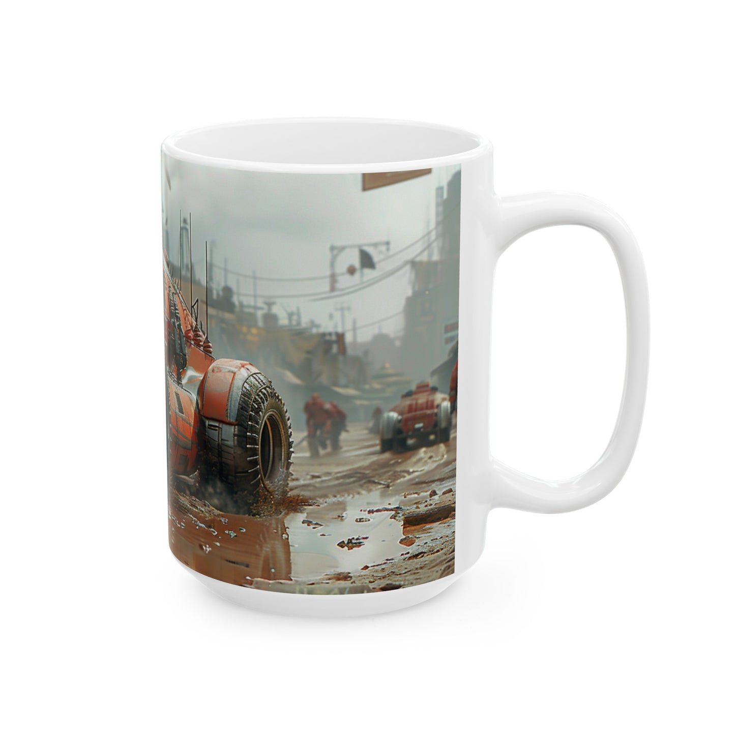 Car 2 Ceramic Mug, (11oz, 15oz) - USA