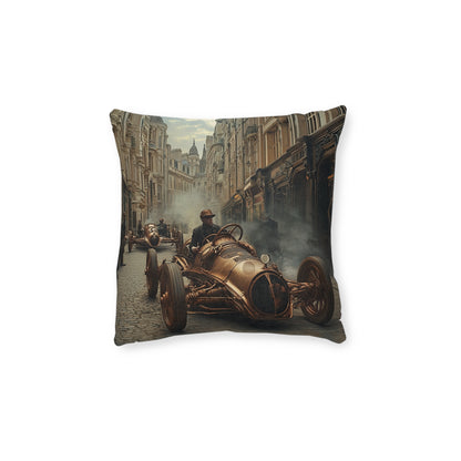 Industrial-Style Car 2 - Square Cushion - Steampunk Home Decor UK