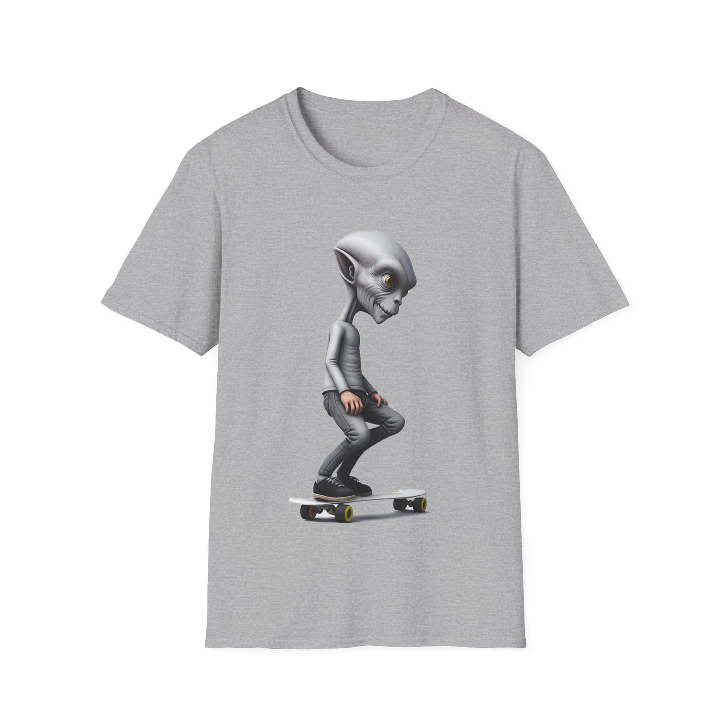 Alien Skater - Unisex Softstyle T-Shirt - UK
