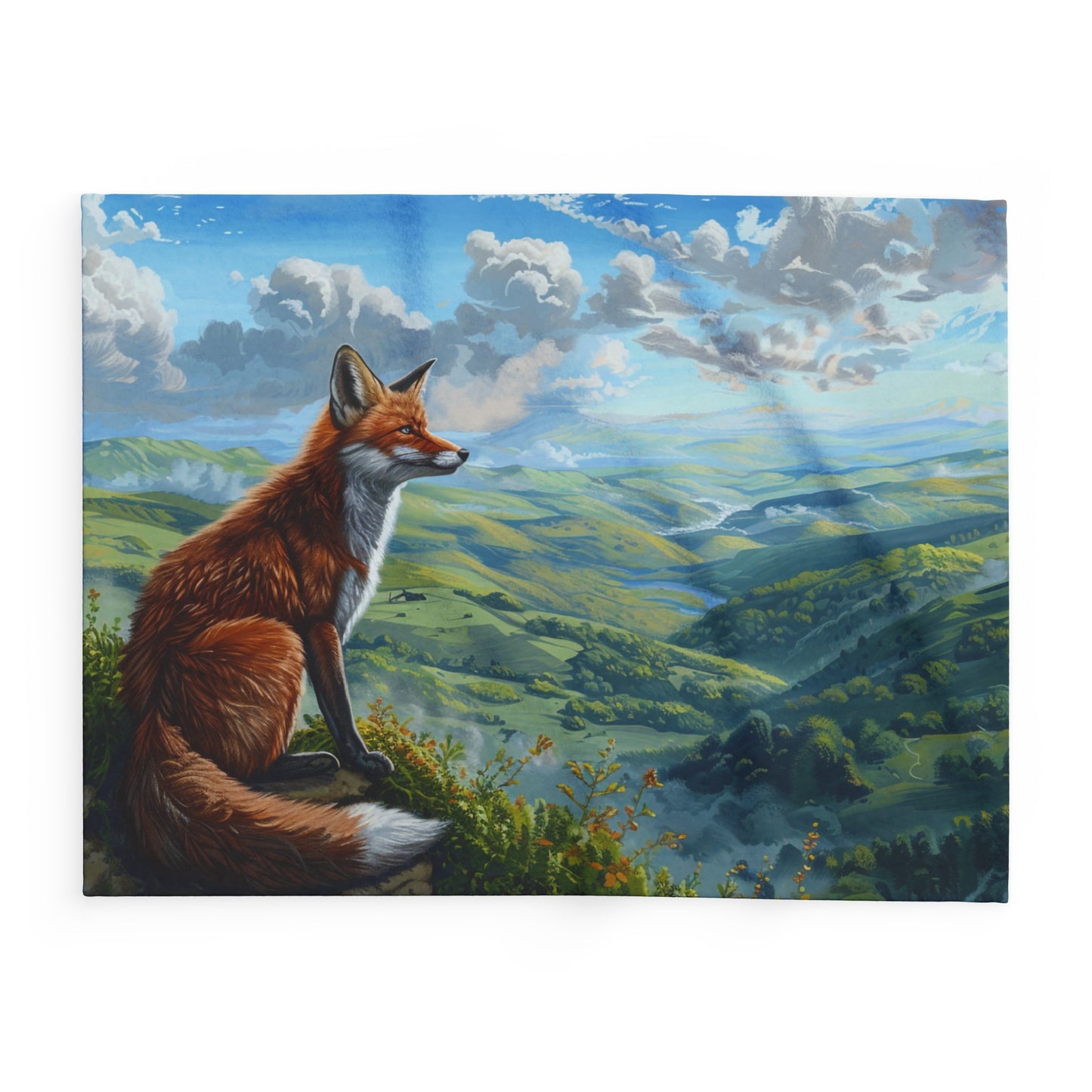 Valley View #4 Arctic Fleece Blanket - UK