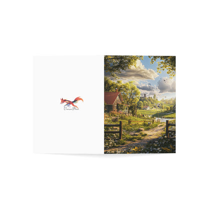 Pretty English Countryside 3 - Greeting Cards - Set of 1, 10, 30, or 50pcs for All Occasions - USA