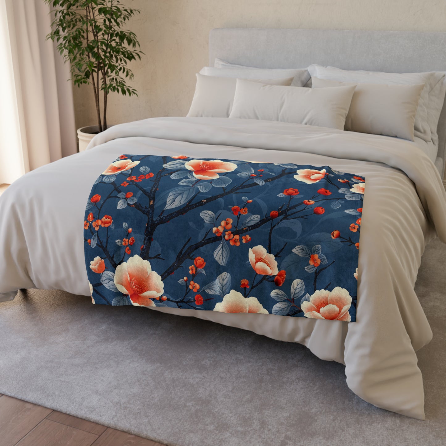 Chinoiserie #1 - Soft Polyester Blanket
