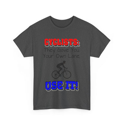 Cyclists 1 - Unisex Heavy Cotton Tee - UK