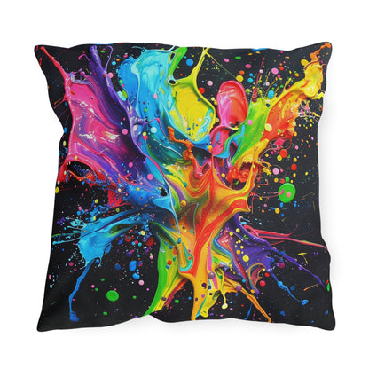 Paint Splash - Outdoor Pillows - USA