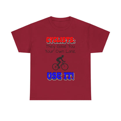 Cyclists 1 - Unisex Heavy Cotton Tee - UK
