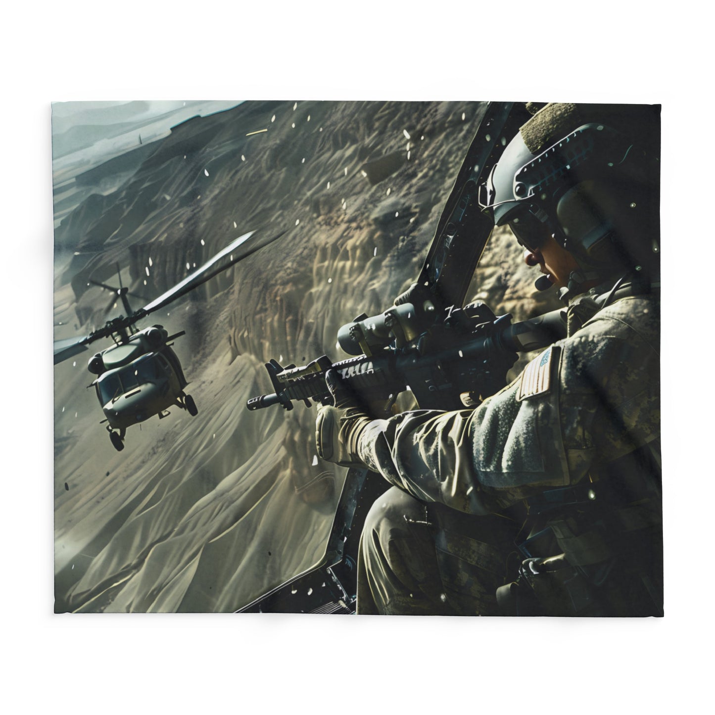 Black Hawk 3 Arctic Fleece Blanket - USA