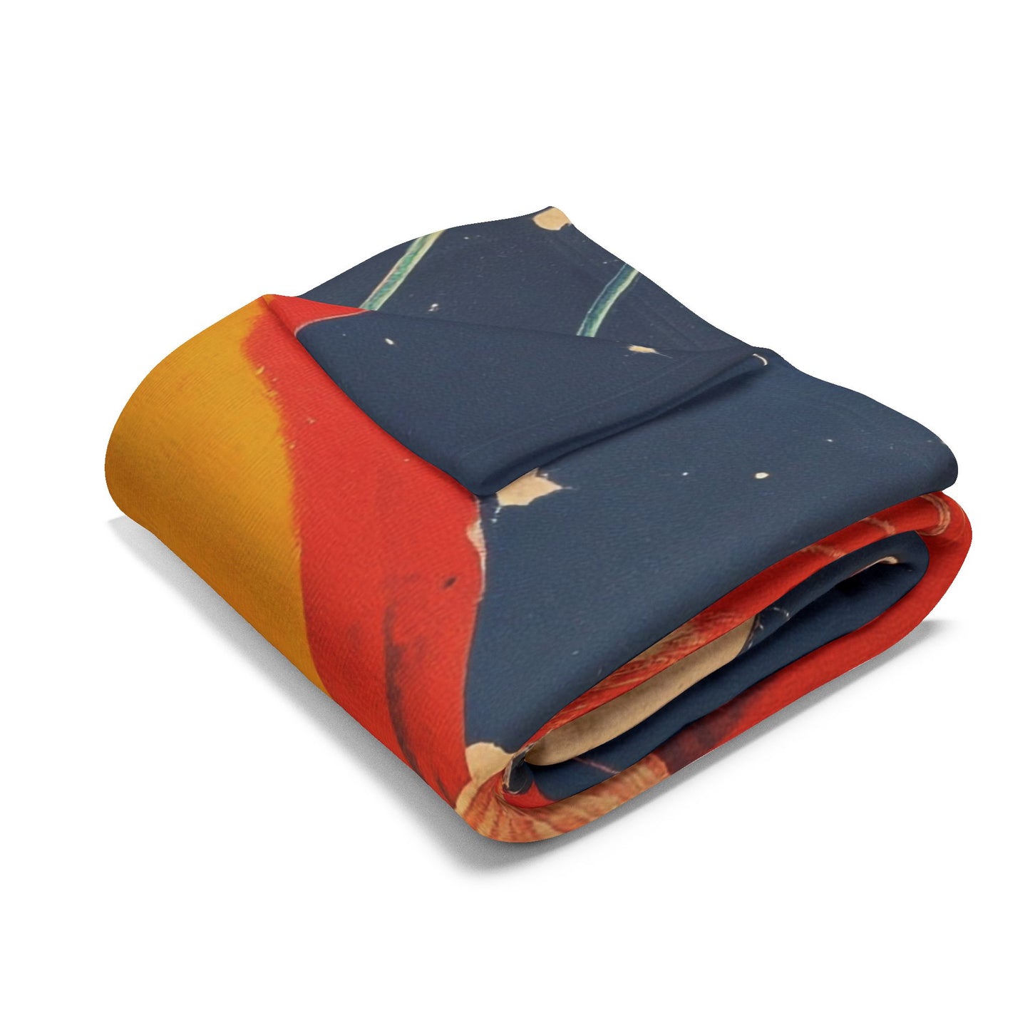 Retro Space Adventure Fleece Blanket 5 - Cosy Gift for Sci-Fi Lovers UK