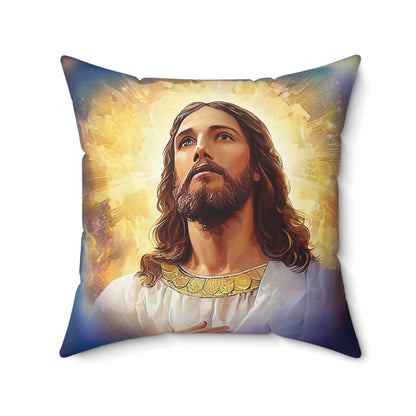 Jesus - Spun Polyester Square Pillow USA