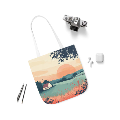 Sunrise In The Countryside #2 - Polyester Canvas Tote Bag (AOP)