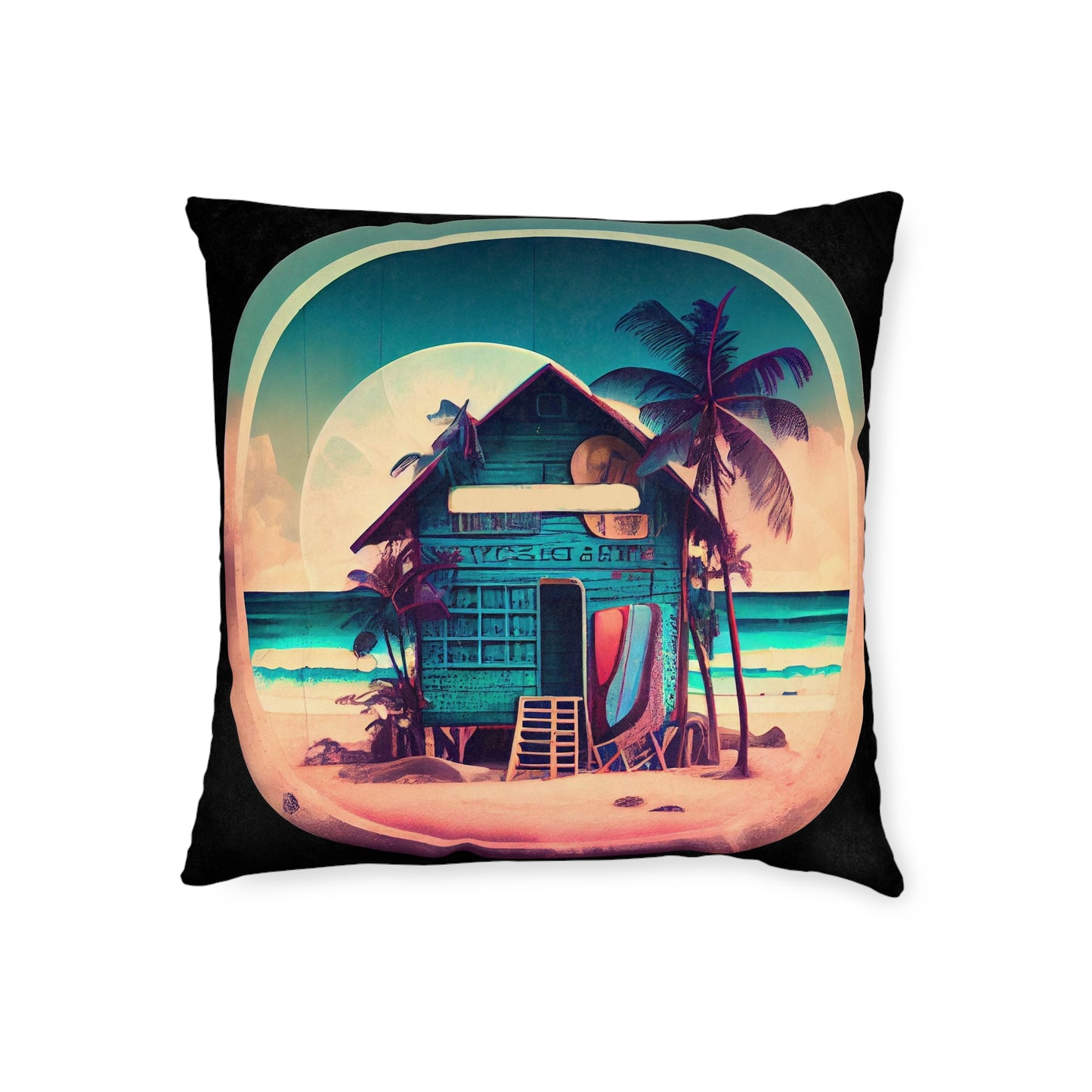 Surf Shack - Square Pillow - UK