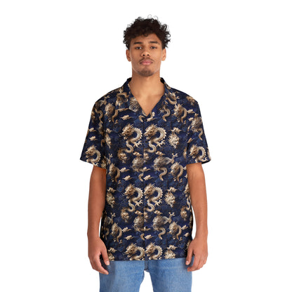 Men's Blue Hawaiian Shirt - China Only