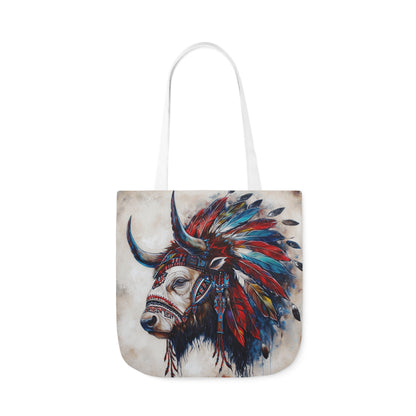 Native American Art #3 - Polyester Canvas Tote Bag (AOP)