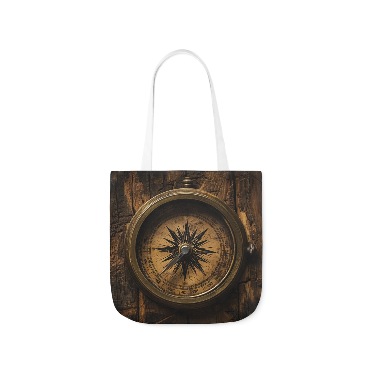 Compass - Polyester Canvas Tote Bag (AOP)