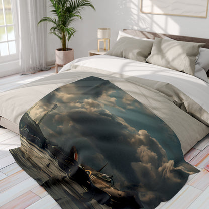 WW2 Airfield #3 Arctic Fleece Blanket - UK