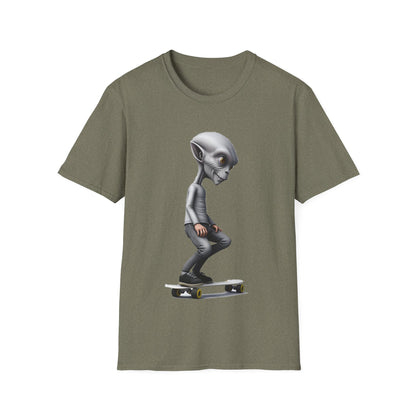 Alien Skater - Unisex Softstyle T-Shirt - UK