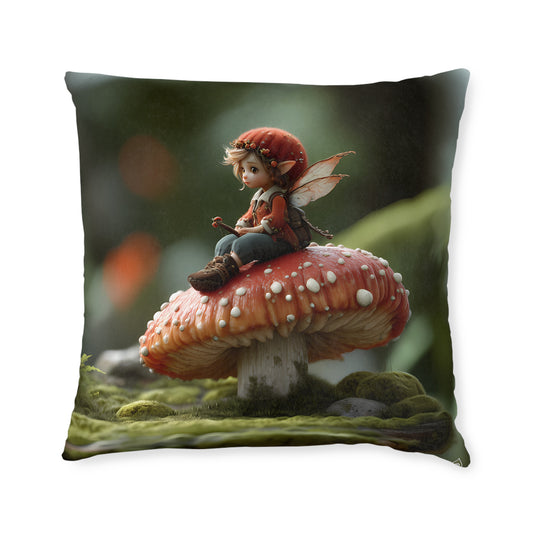 The Sad and Lonely Pixie - Square Pillow - UK