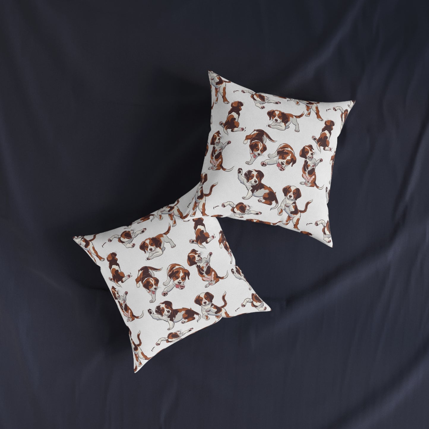 Puppy At Play - Square Pillow - UK