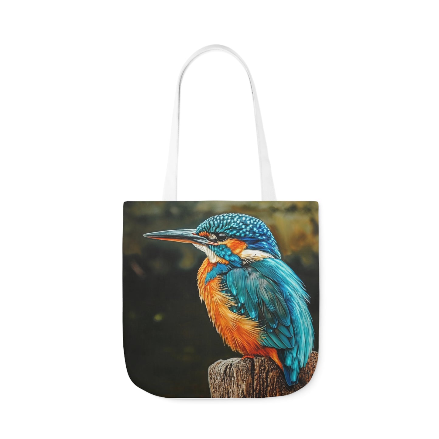 Kingfisher - Polyester Canvas Tote Bag (AOP)