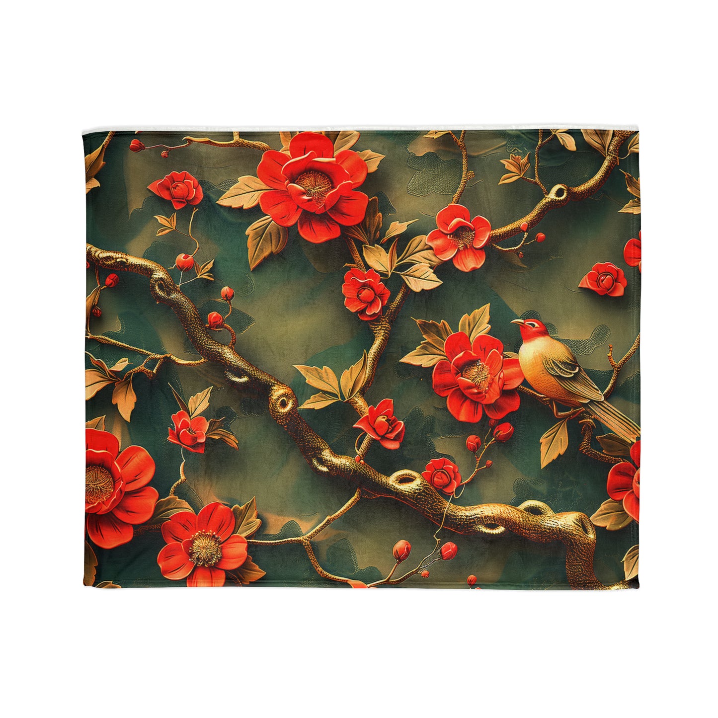 Chinoiserie #2 - Soft Polyester Blanket