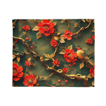 Chinoiserie #2 - Soft Polyester Blanket
