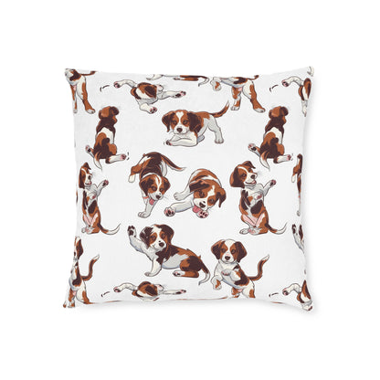 Puppy At Play - Square Pillow - UK